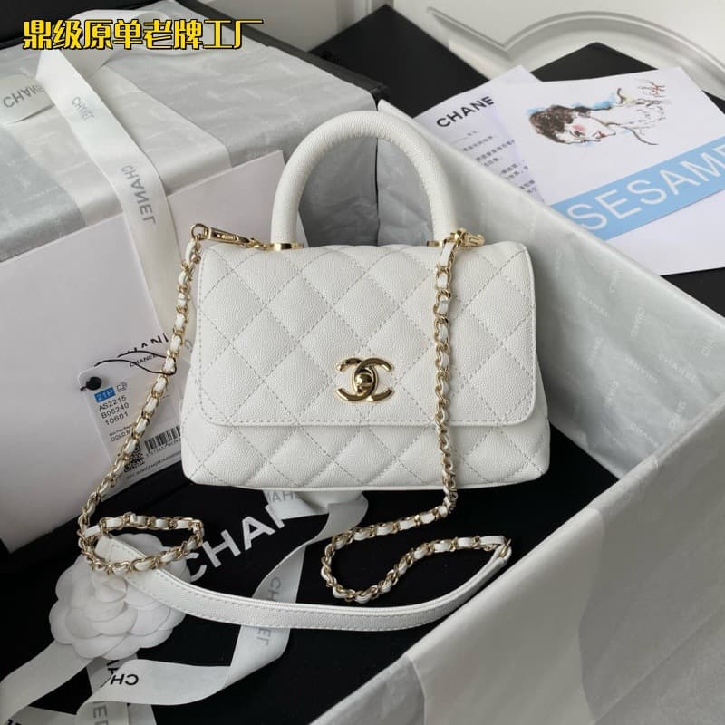 [Guangzhou Cross-border Premium Edition] New Jennie Chanel 26S Baguette Bag Bowling Bag Pebbled Grain Handbag