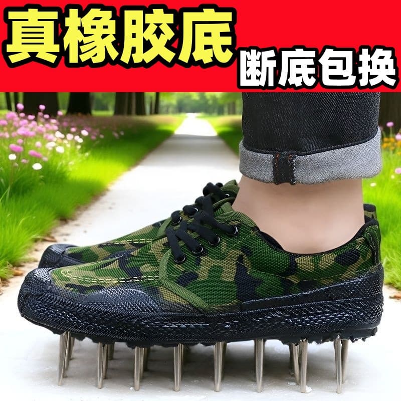 Factory Direct Non-Slip Rubber Sole Liberation Shoes, Labor Protection Construction Shoes, Low-Top Canvas Shoes, Training Shoes, High-Top Farm Shoes
