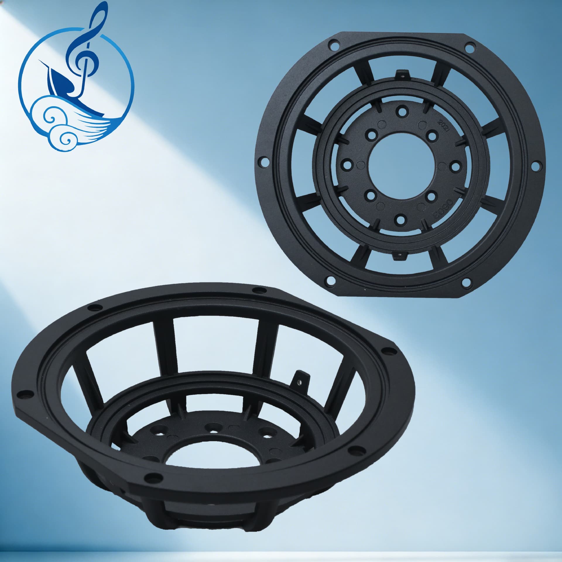 6.5-inch Cast Aluminum Car Speaker Frame, Car Speaker DIY Frame, Speaker Bracket Speaker Accessories