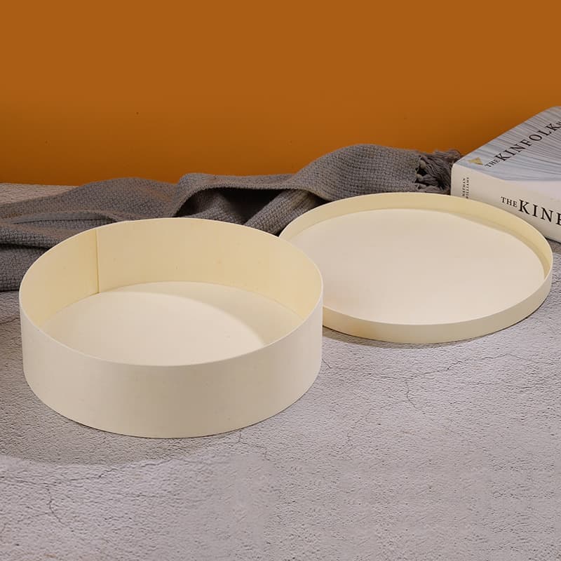 Mousse Layer Cake Baking Packaging Box Round Wooden Gift Box DIY Wooden Gift Packaging Box Wholesale