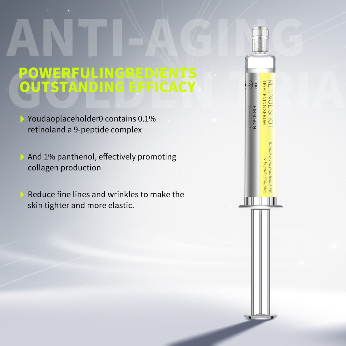 Cross-Border Exclusive Retinol Firming Eye Cream Nourishes Facial Skin Gentle Moisturizing Brightening Glow Retinol Eye Cream
