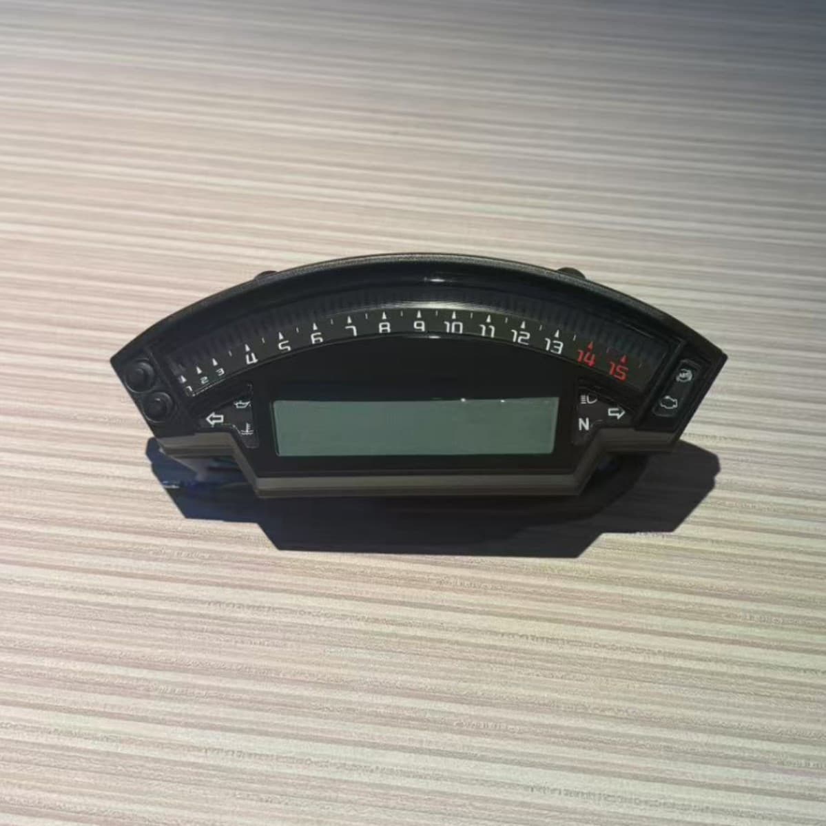 Motorcycle modification parts: LCD display screen, 6-speed LCD instrument panel, color odometer, speedometer, water temperature gauge, and oil pressure gauge.