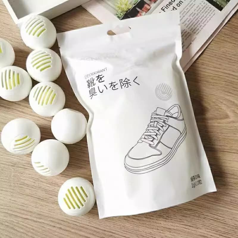 Shoe Cabinet Deodorizing Balls, Shoe Odor Eliminator, Sock and Shoe Deodorant, Solid Air Freshener with Long-Lasting Scent