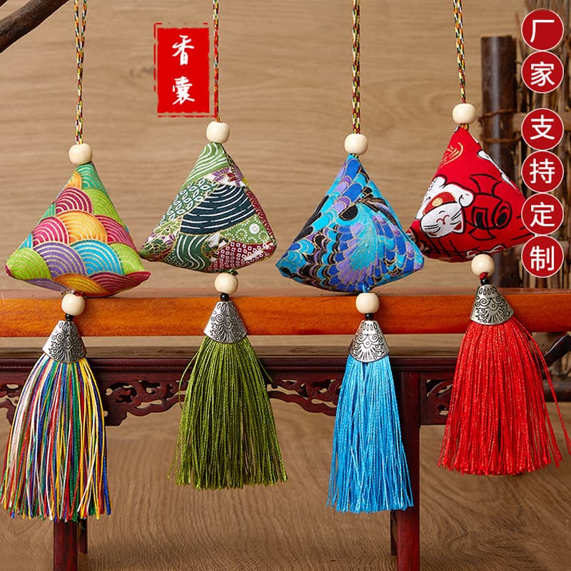 Dragon Boat Festival Mugwort Sachets, Sachets, Blessing Bags, Mugwort Triangle Rice Dumplings Gift Boxes, Pendants, Company and Shopping Mall Gifts