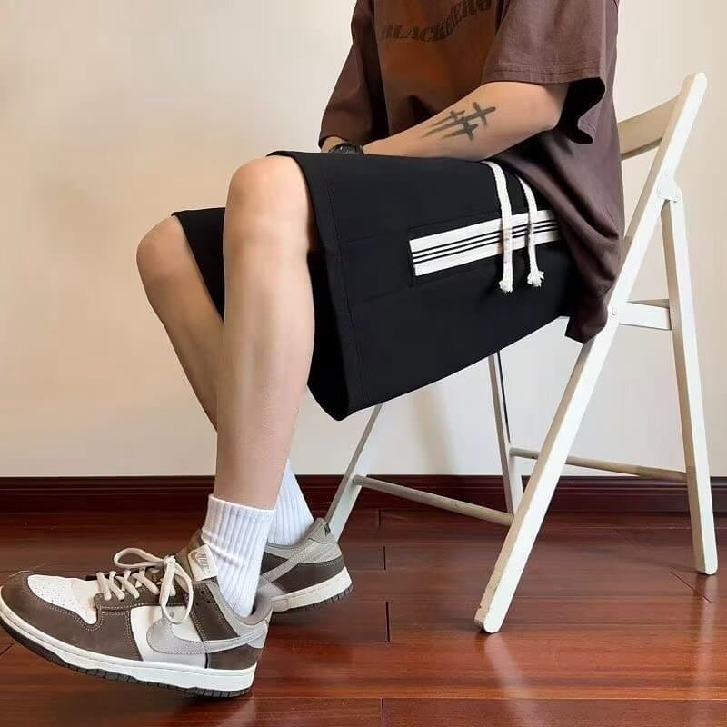 Men's Shorts 2025 Summer New Trendy Big Size Half-Leg Pants Youth Basketball Sports Shorts Loose Fit
