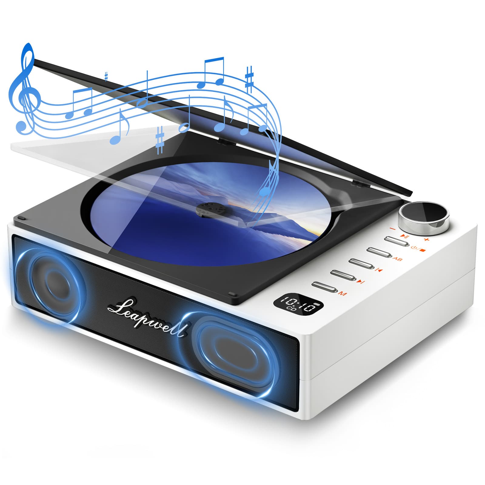 New CD Player with Repeater, Record Player, Bluetooth All-in-One Retro Portable Amazon Cross-border Hot Seller
