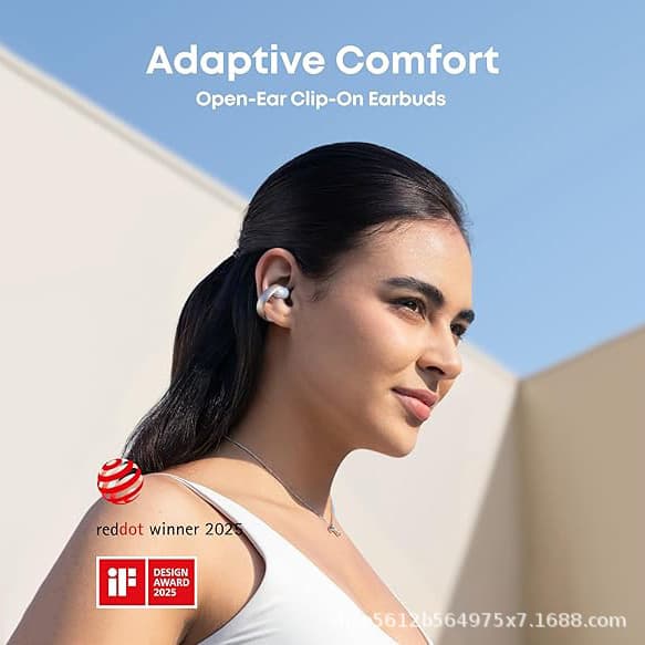 Soundcore AeroClip Open-Ear Earbuds Headphones Refurb