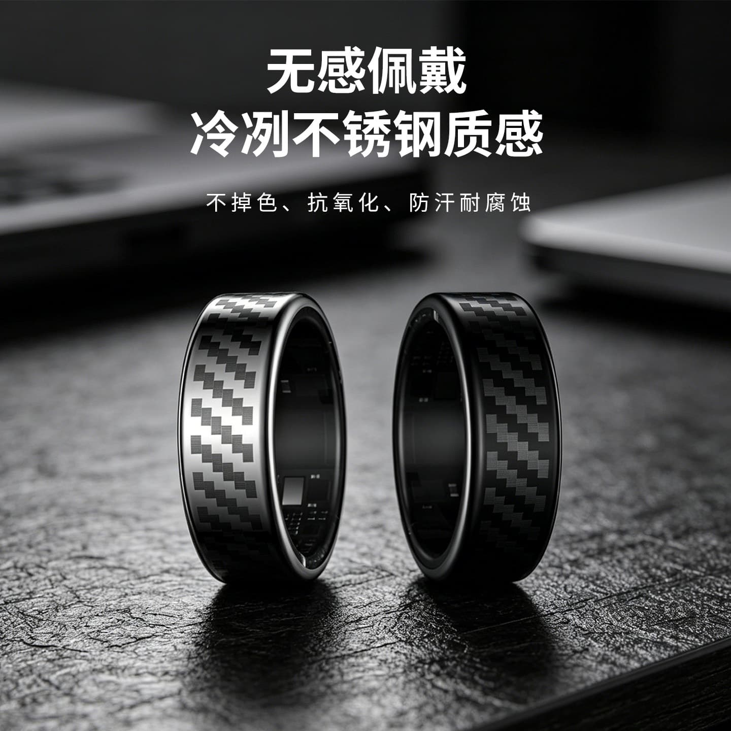 Smart Ring Heart Rate Blood Oxygen Sleep HRV Heart Rate Variability Stress Test Counting Smart Ring Manufacturer