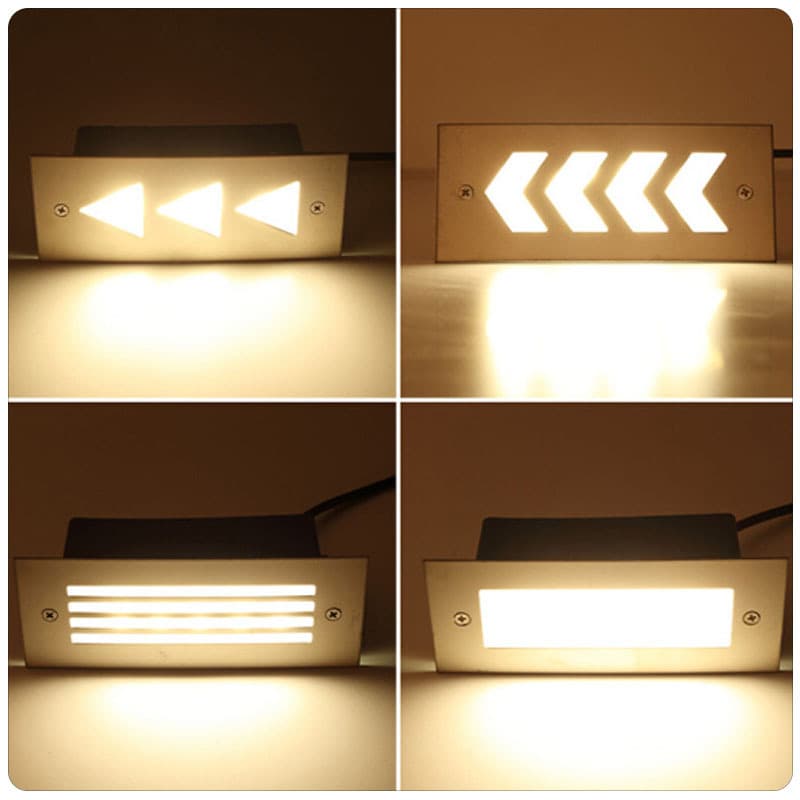 New LED step lamp, foot lamp, outdoor ladder embedded wall lamp, outdoor corner walkway lamp, free shipping