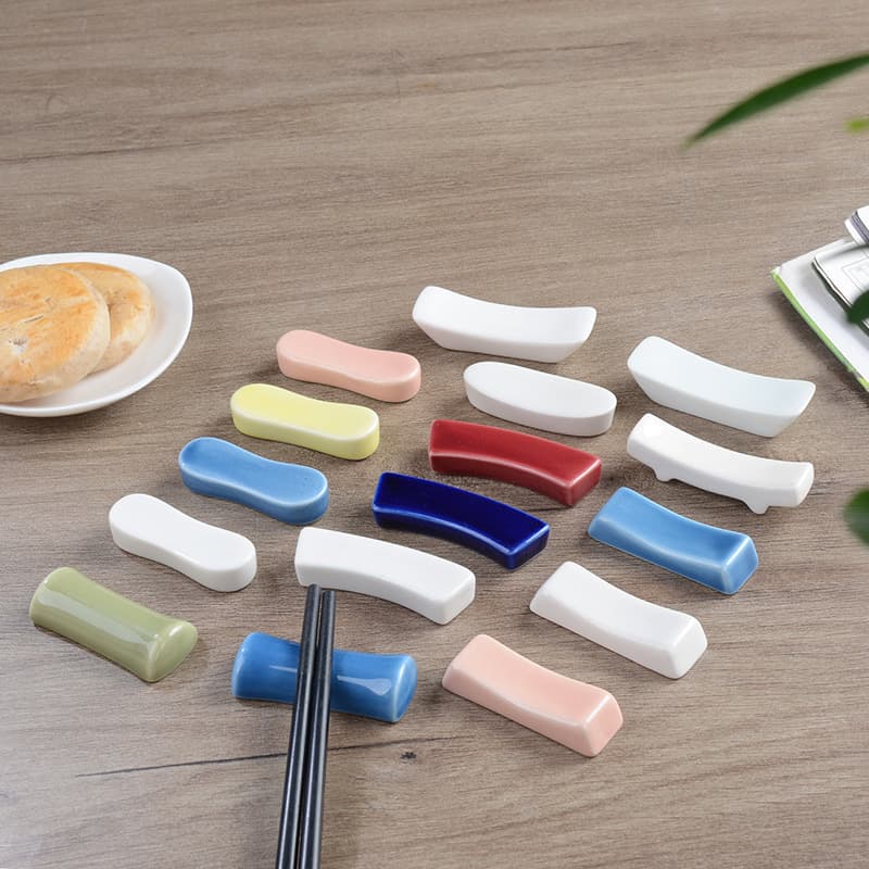 Wholesale Ceramic Chopstick Rest Spoon Rest Dual-Purpose Chopstick Rest Public Chopstick Rest Hotel Chopstick Rest