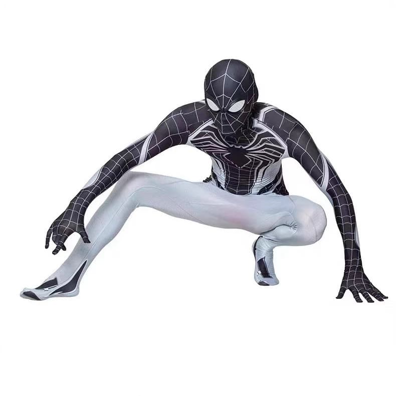 2025 Amazon AliExpress Marvel Spider-Man Negative Space Bodysuit Cosplay Halloween Costume Tight Fit
