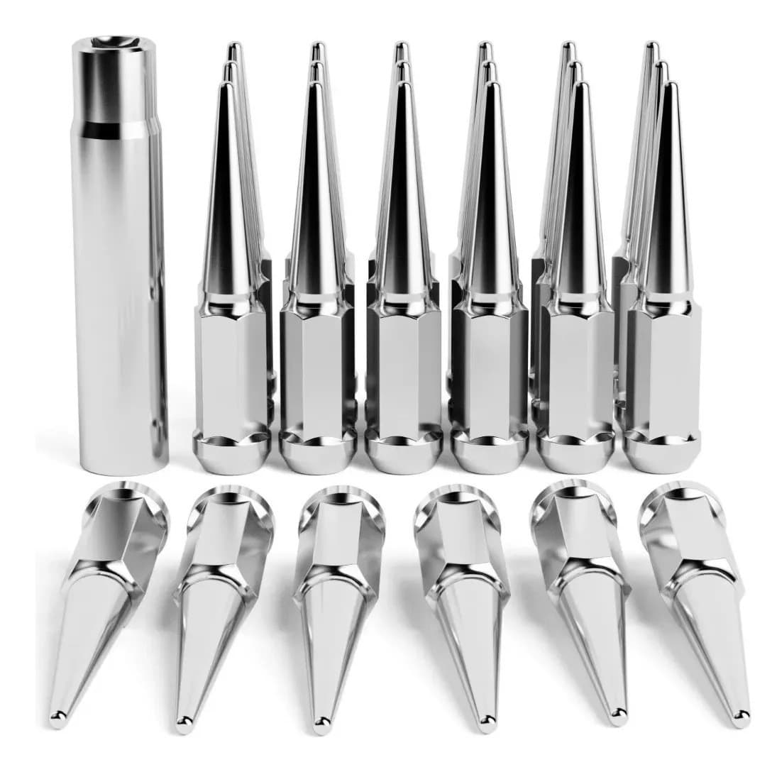 Cross-border Amazon Exclusive Bullet Head Pointed Car Tire Screws Original Wheel Hub Lug Nuts Modified Nuts Automotive