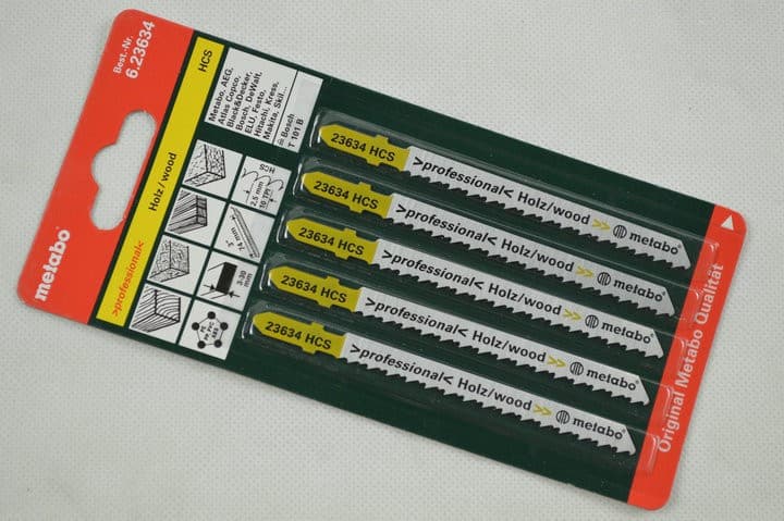 Metabo Curved Saw Blade 623634000 for Smooth Wood Cutting, Length 74mm