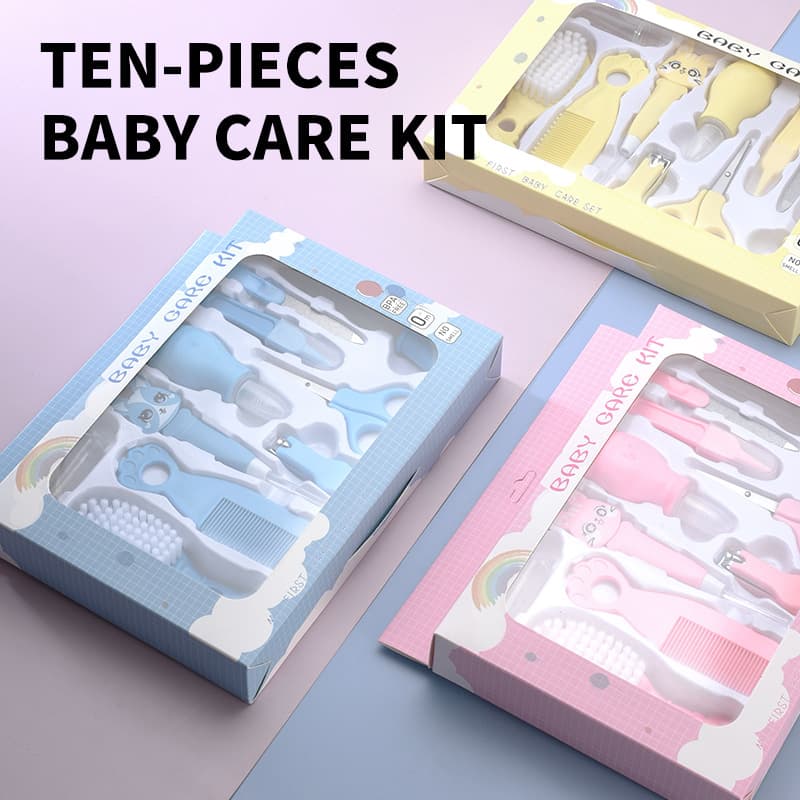 Cross-Border Best-Selling Baby Care Washing 10-Piece Set Combo Baby Ear Pick Set