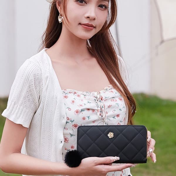 2024 New Fashion Women's Bags Wholesale Guangzhou Long Wallet Women's Large Capacity Ins Handbag Card Holder
