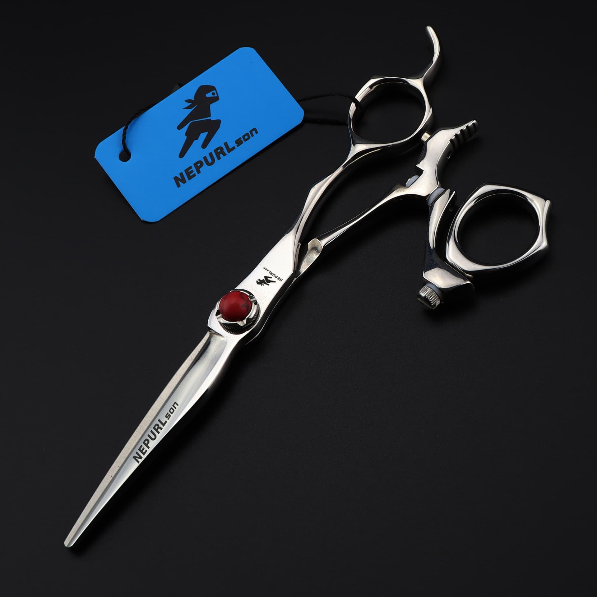 6.0inch Mizutani Style Rotating Handle Hairdressing Scissors, Hair Cutting Scissors, Flat Scissors, Bangs Scissors