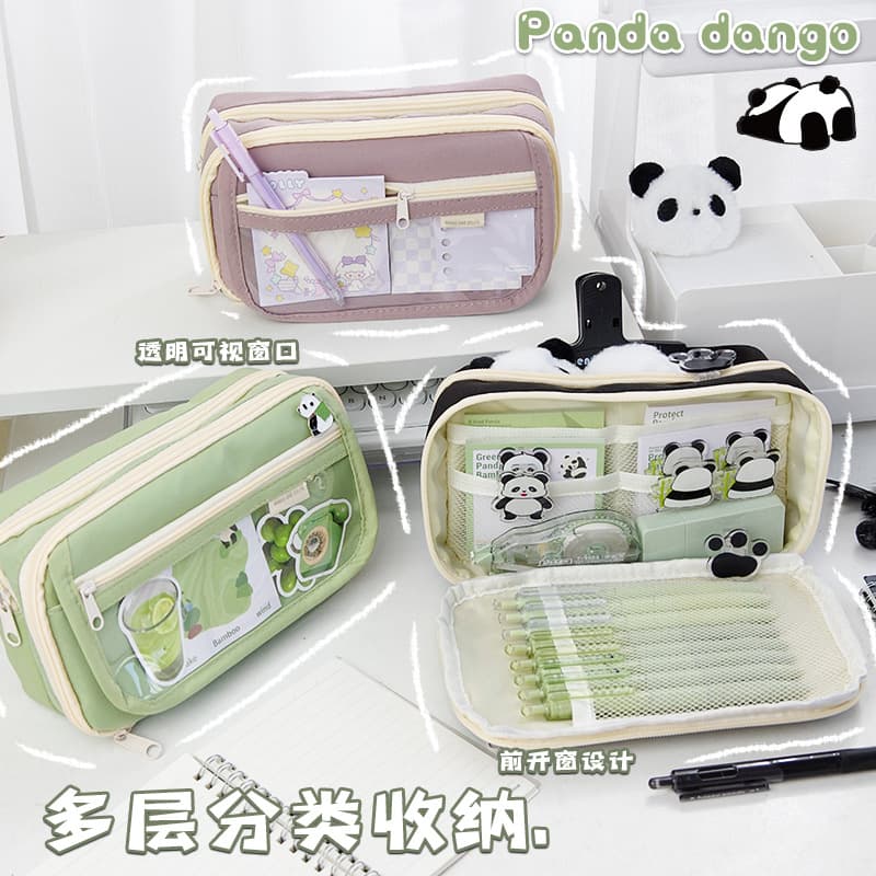 Transparent Pencil Case Ins High-Fashion Simple Stationery Box for Primary and Secondary School Students with a High-End Feel 2025 Pencil Case with Handle