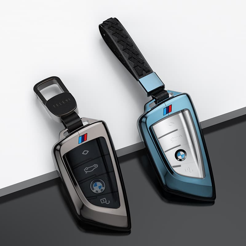 Compatible with BMW 5 Series Key Case X5 528Li 530Li New 7 Series 2 Series X6 X5 X1 Blade Key Shell Cover with Buckle
