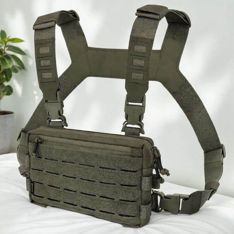 Amazon Tactical Chest Bag Multifunctional Men's and Women's Outdoor Cycling Hunting Military Fan Backpack Vest Bag Cross-Border