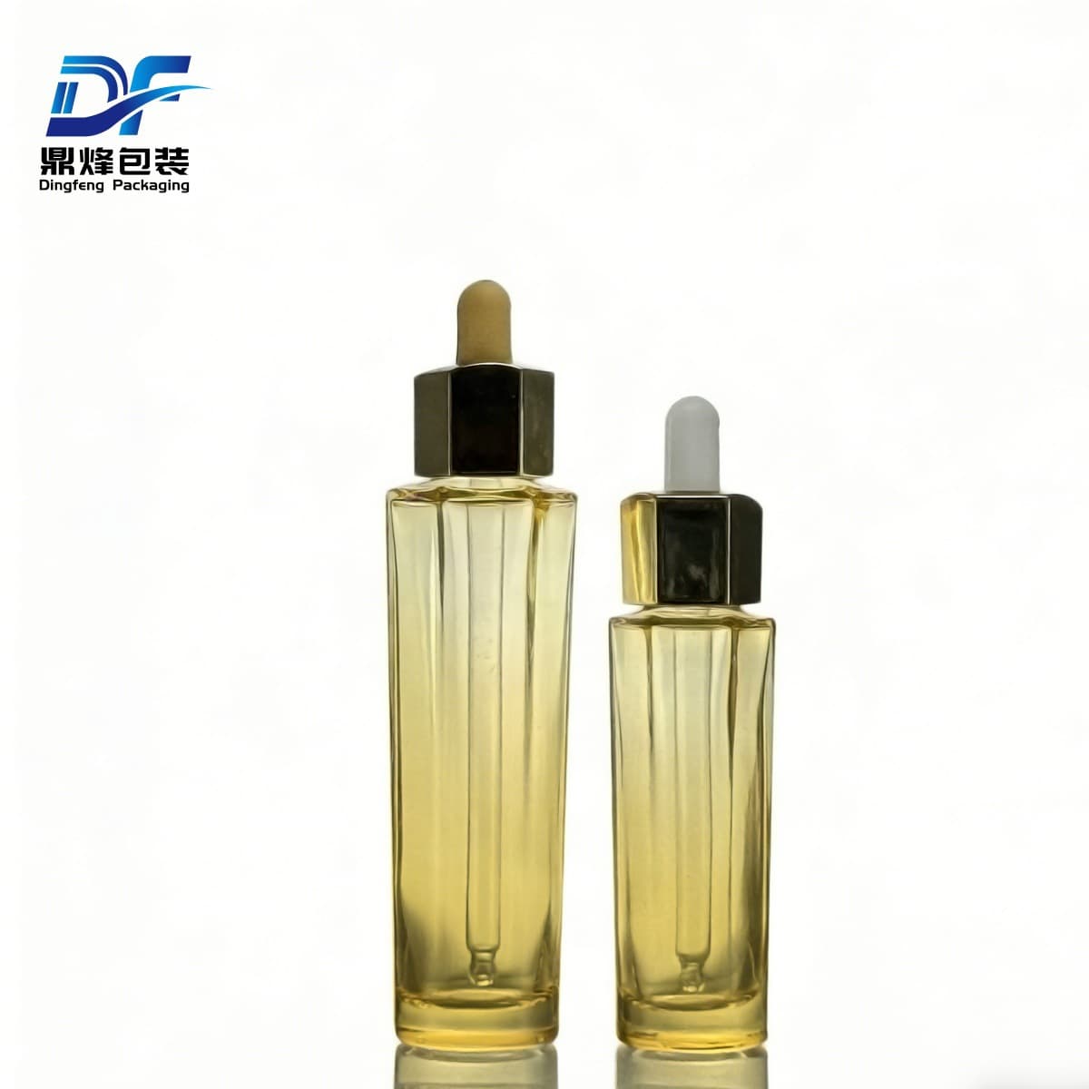 Little Bee spot 30ml hexagonal glass bottle dropper bottle 50ml original liquid bottle essence bottle foundation liquid bottle