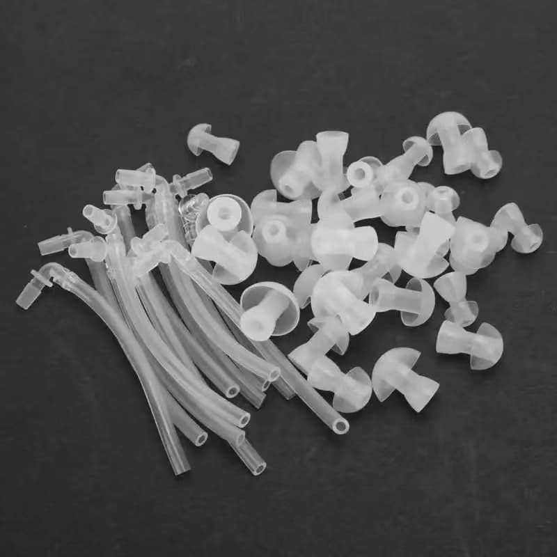 Wholesale Hearing Aid Ear Tips Sound Tube Behind-the-Ear Machine Accessories, Universal Mushroom Ear Plugs