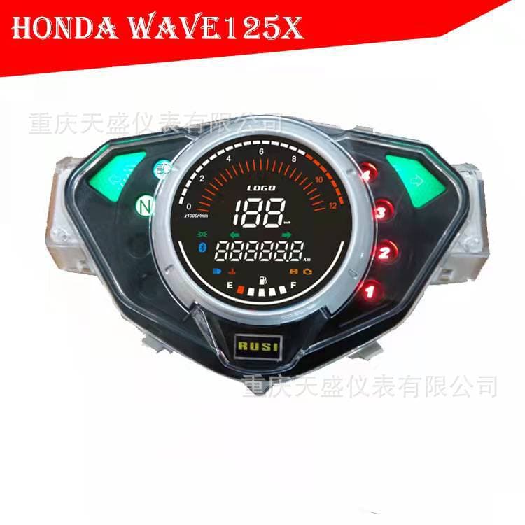 Hot Selling Southeast Asia WAVE125X Digital Speedometer Assembly Asian Wolf Electronic Speedometer LCD Instrument