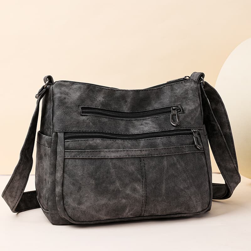 Cross-border Foreign Trade Trendy Women's Bag New Large Capacity Shoulder Bag Women's Soft Leather Crossbody Bag Commuter Underarm Bag