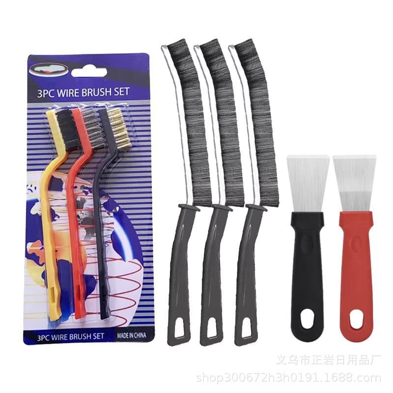 Home kitchen cleaning stove brush multi-functional cleaning gap pot bottom range hood scraper tool cleaning small spatula