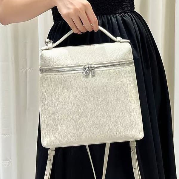 Women's New Genuine Leather Backpack, Travel Backpack, Soft Leather Large Capacity Versatile Small Backpack, Shoulder Crossbody