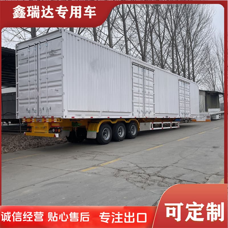 Skeleton dump semi-trailer Shandong factory container dump semi-trailer, open-top container transport semi-trailer