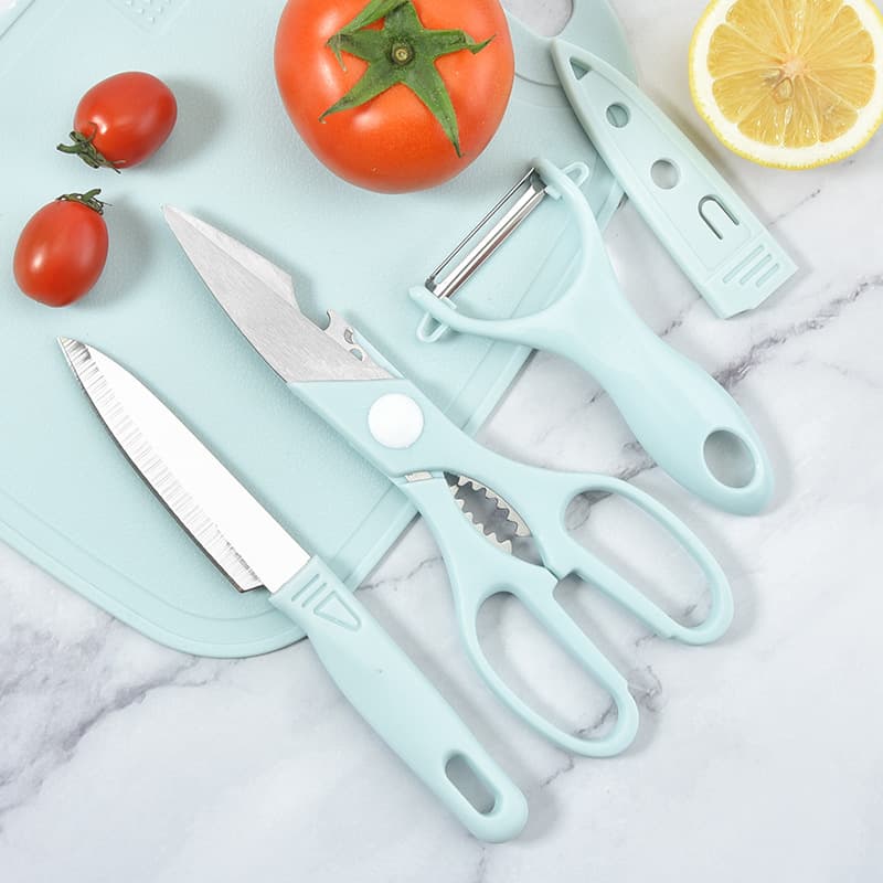 Kitchen Knife Set Baby Food Chopping Board 4-Piece Combo Set Household Vegetable Knife Fruit Knife
