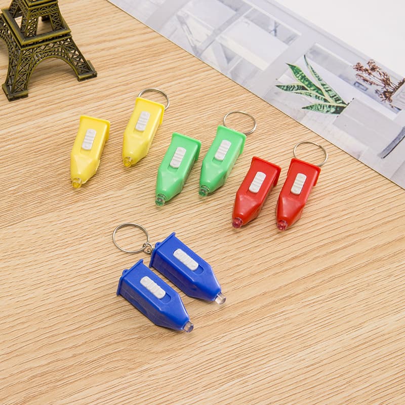 Mini LED Keychain Flashlight with UV Money Detector, Pagoda UV Light Portable, Wholesale UV Money Detector Light