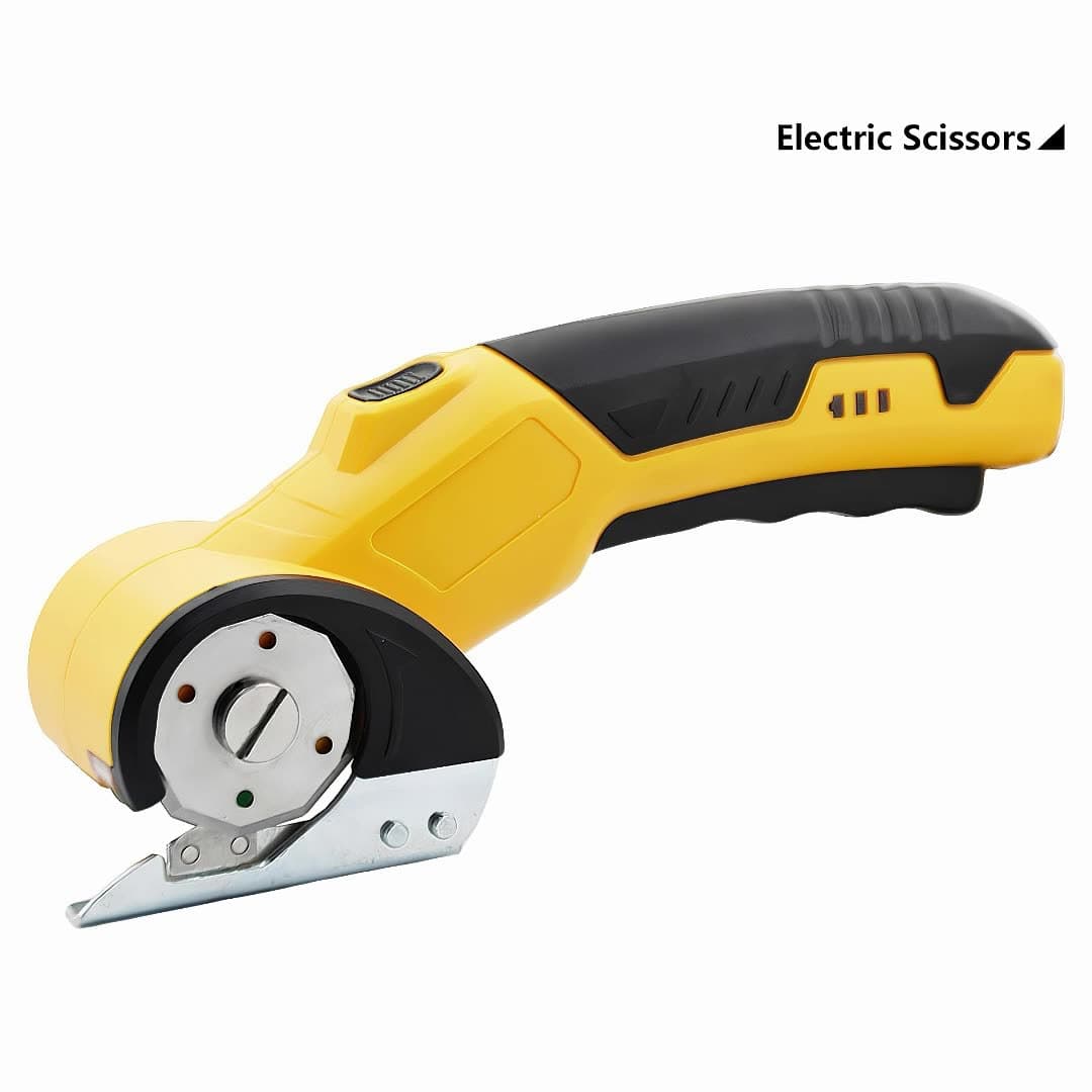Cross-border compact electric lithium-ion scissors, fast cutting fabric and leather electric scissors, electric circular knife cutting machine