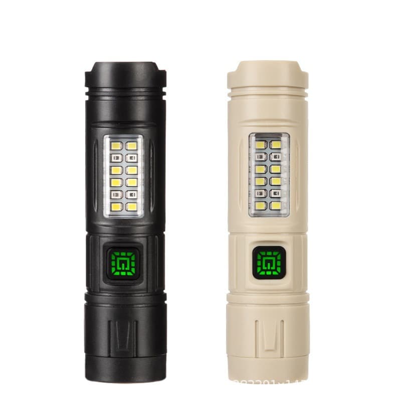 Cross-border strong light LED side light flashlight strong light waterproof side light work maintenance mini anti-fall flashlight