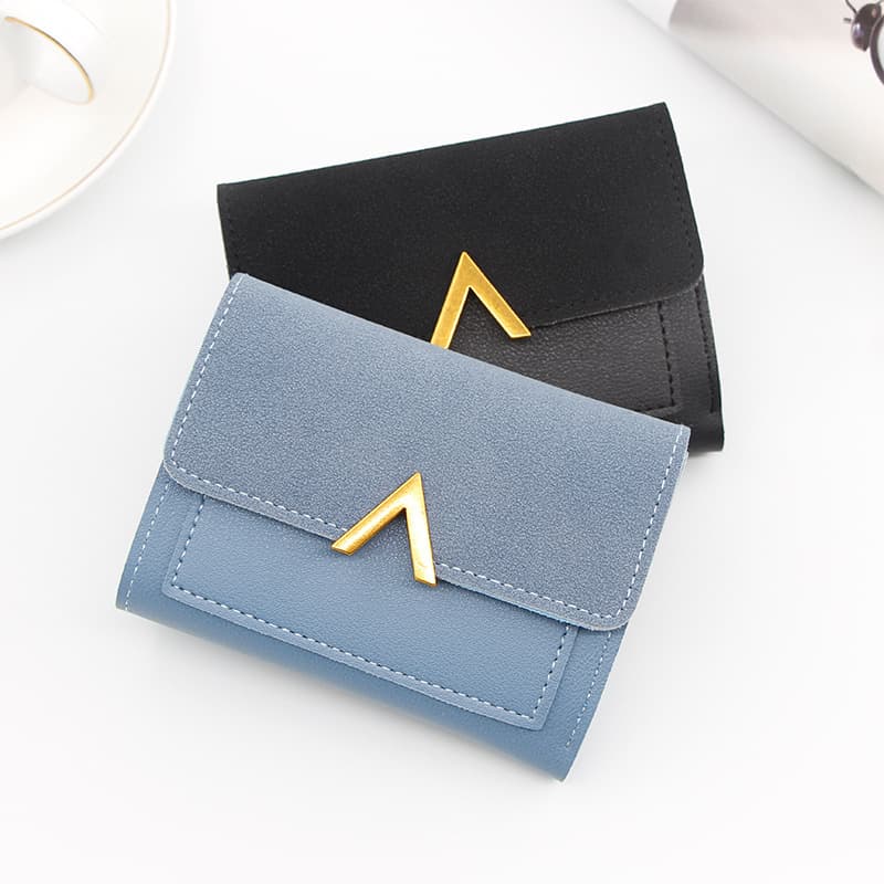 New Korean Style Simple Women's Wallet Short Purse Student Card Holder Large Capacity Card Case Coin Purse