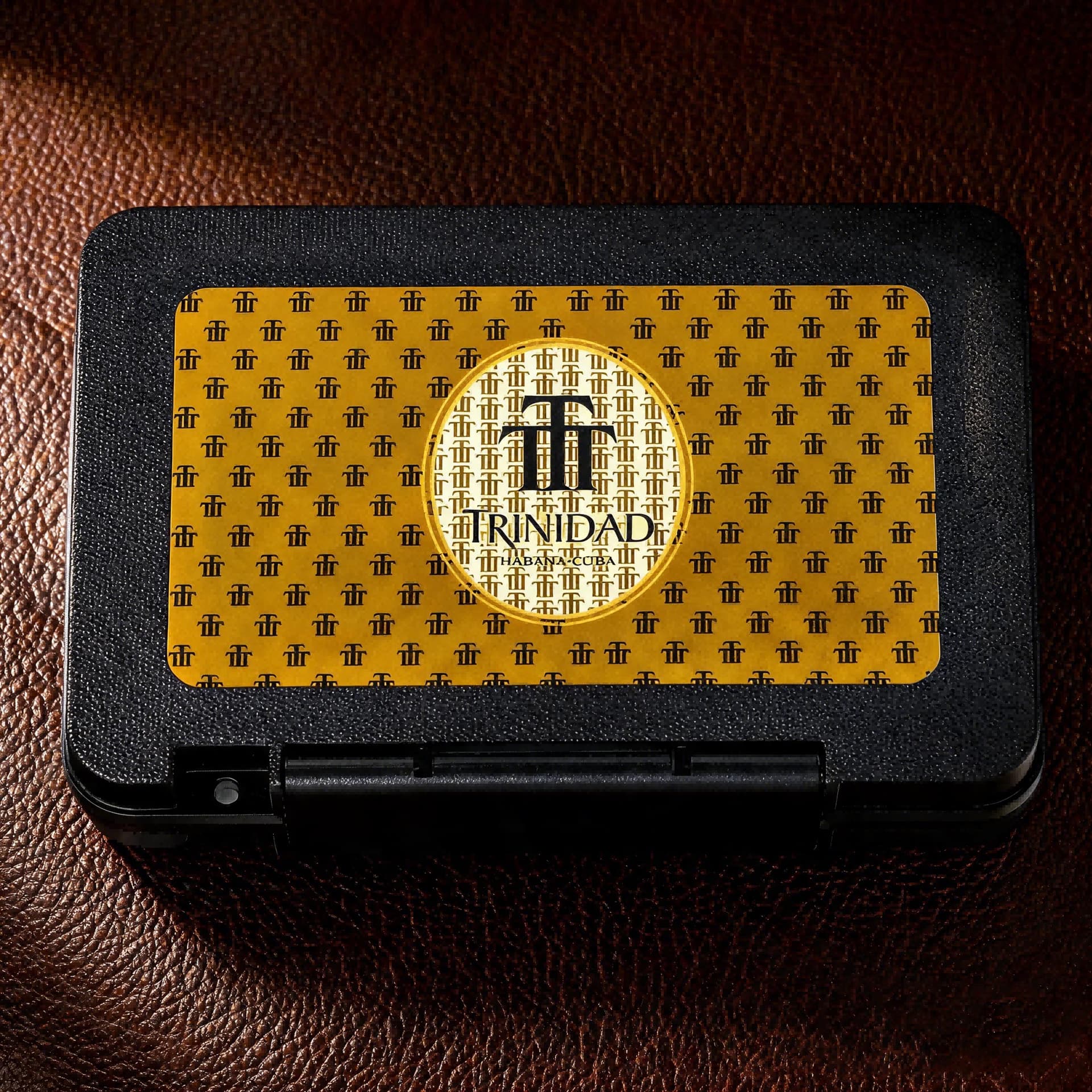 New ABS Plastic Cigar Humidor 5-Count UV Printed Pattern OEM/ODM Cigar Case Cigar Storage