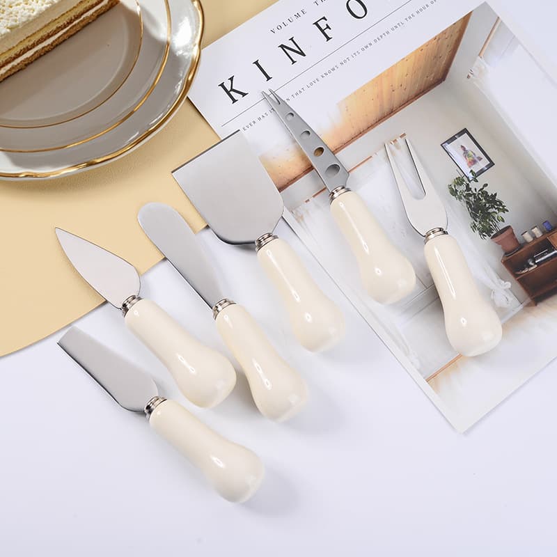 Kitchen baking tool set stainless steel cooking spatula pizza knife spatula butter cheese knife and fork baking spatula