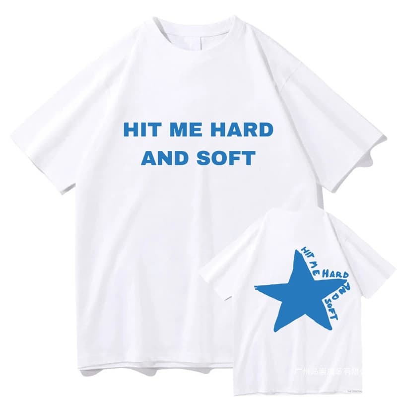 European Style Cross-Border Summer Cotton Men's T-Shirt Billie Eilish Album HIT