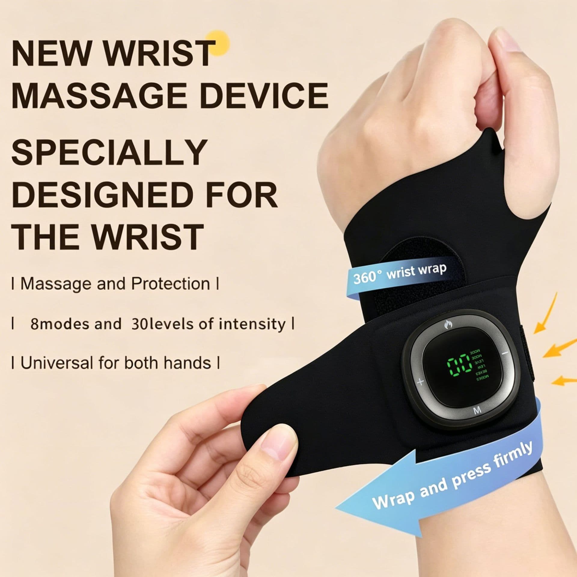EMS tendon sheath wrist massager home smart wrist wrist heating wrist breathable hand sprain massage protective gear