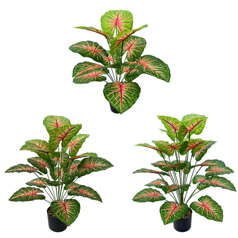 Artificial Red Heart Syngonium Plant, Nordic Style Green Plant for Window Display, Garden Landscape, Home Decoration, Soft Furnishings