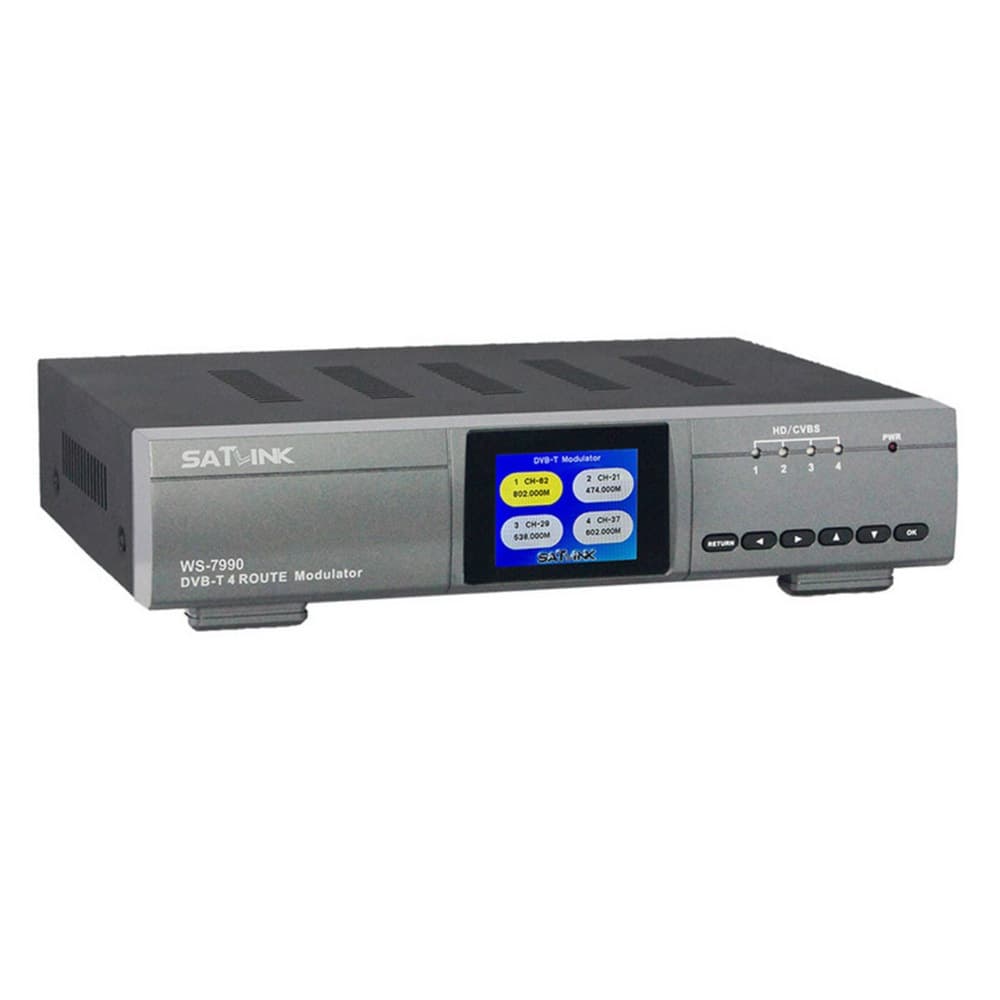 SATLINK WS-7990 HD Digital RF Modulator 4-channel HD DVB-T modulator