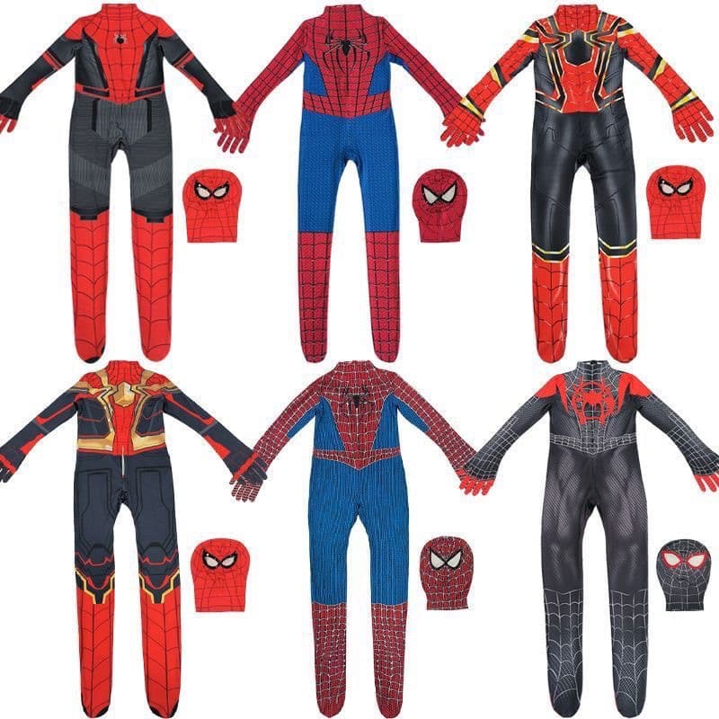 Spider Tights Man Jumpsuit COS Costume Children's Amazing Spider Expedition Miles Steel Adult Men's Style