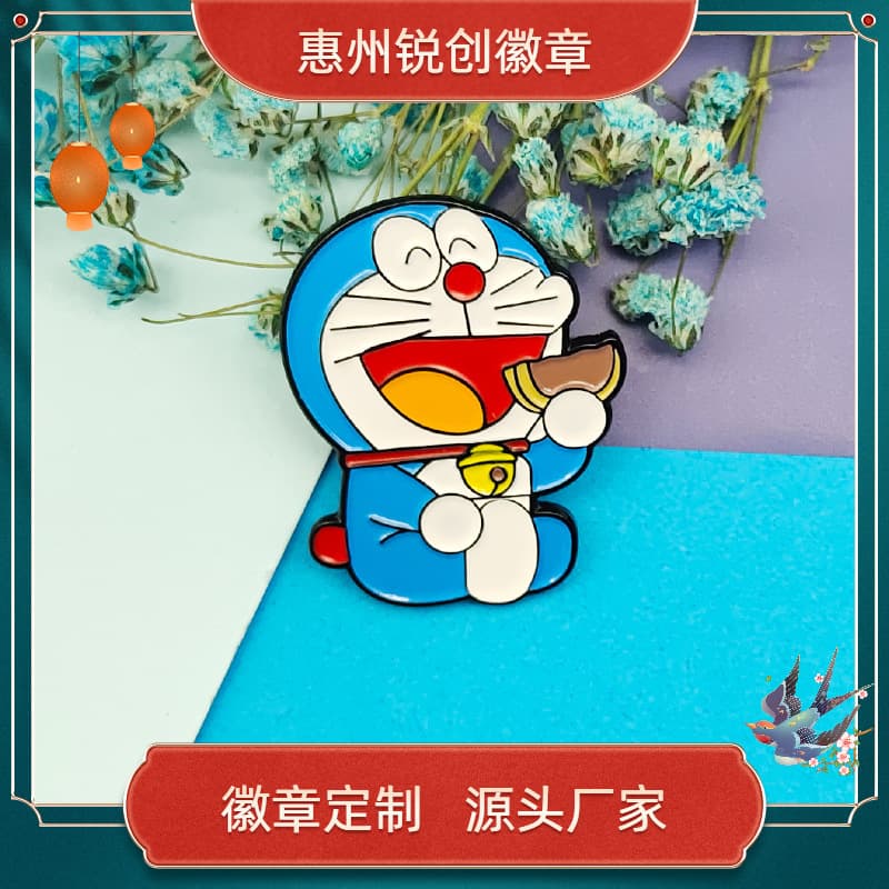 Minimum Order of One Piece for Brooch Badges, Small Batch Customization, Creative Painted Enamel Glue UV Printed Badges, Customization