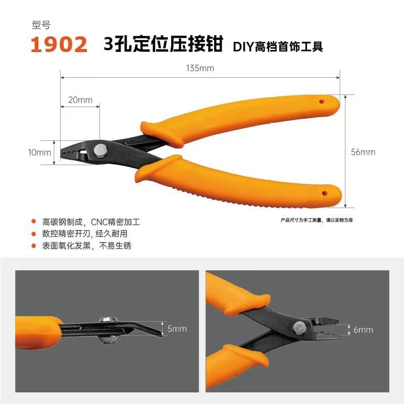 9-Pin Pliers DIY Handmade Jewelry Bead Stringing Earring Pliers Gold Silver Copper Wire Wrapping Positioning Shear