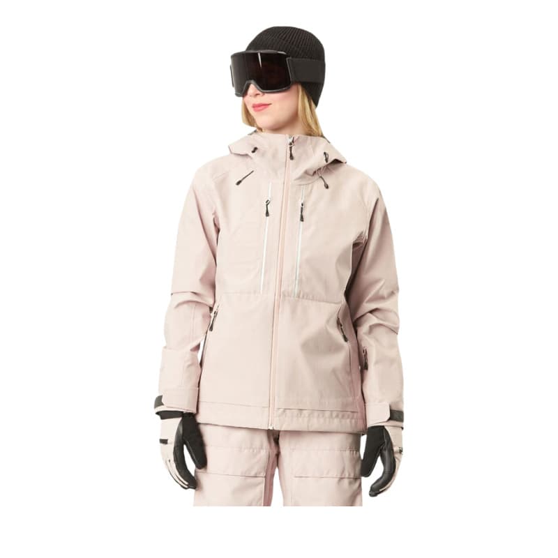Pink Girls' Ski Suit Set with Fully Taped Seams, Windproof, Waterproof, and Warm Ski Jacket and Pants for Winter