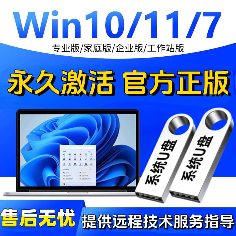 Computer System Installation USB Drive Genuine One-Click Clean System Reinstall Win//10 System USB Drive