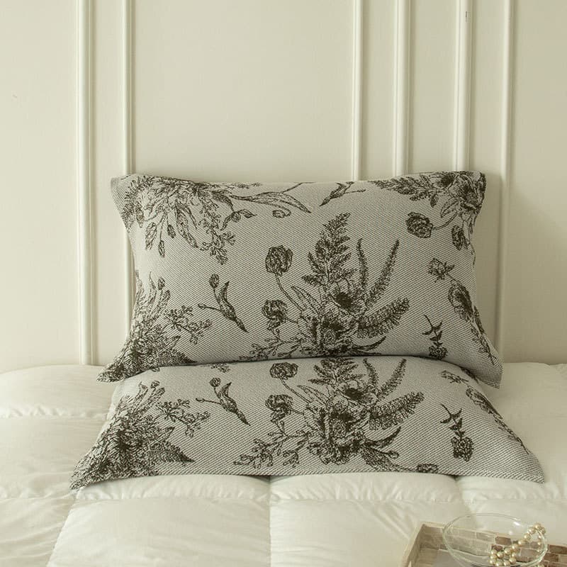 Pure cotton twill pillowcase, new Chinese style, home use, sweat-absorbent, breathable, simple, machine washable, all-cotton pillowcase wholesale.