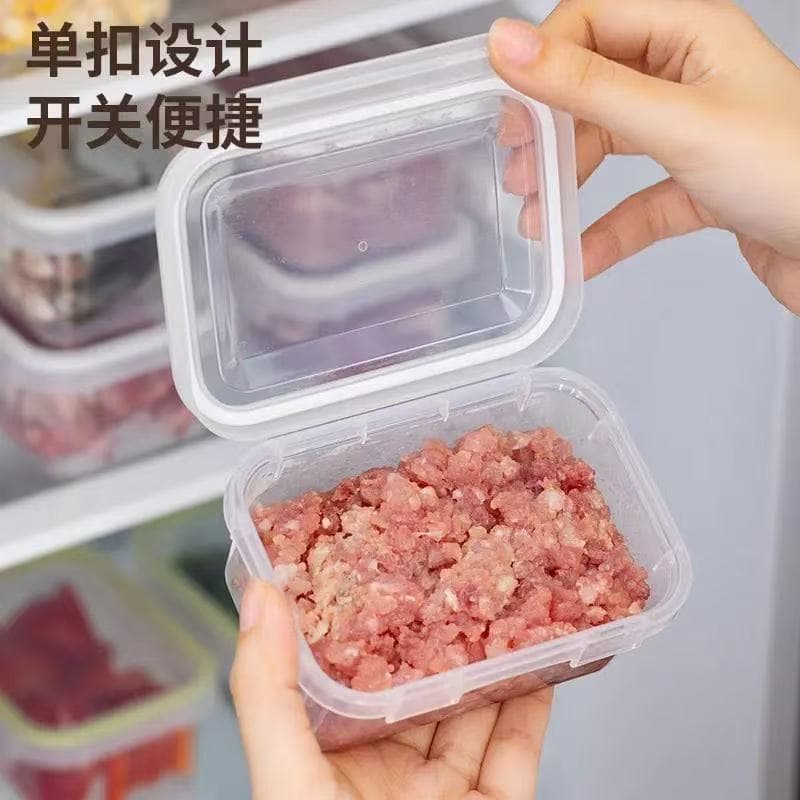 Refrigerator storage box for one person, frozen meat compartment box, frozen crisper, food sealed packaging box wholesale