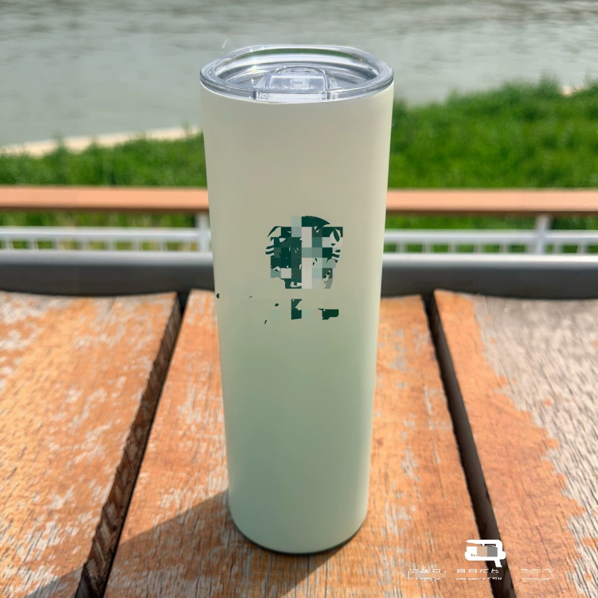 Brand new Star Dad mint green stainless steel cup 600ml large capacity cup body gradient mint green