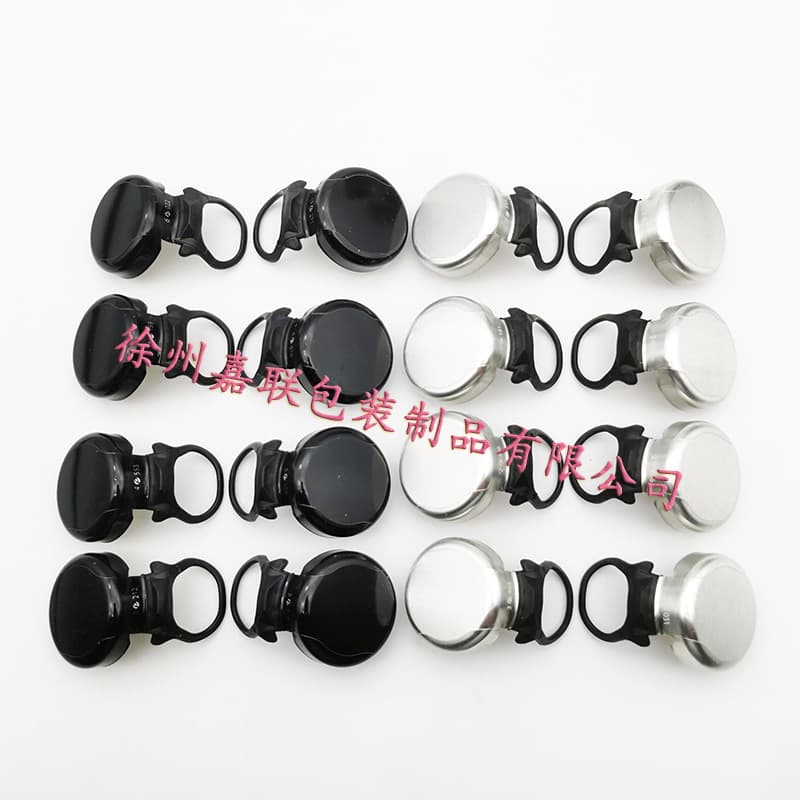 New Aluminum-Plastic Pull-Tab Cap for Beer Bottles, Craft Beer Easy-Open Lid, Soda Bottle Pull-Tab Aluminum Cap